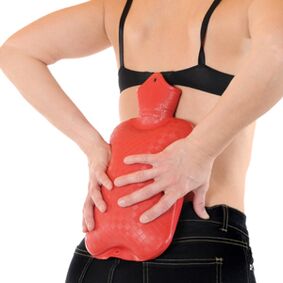 het opwarmen van de onderrug tegen pijn